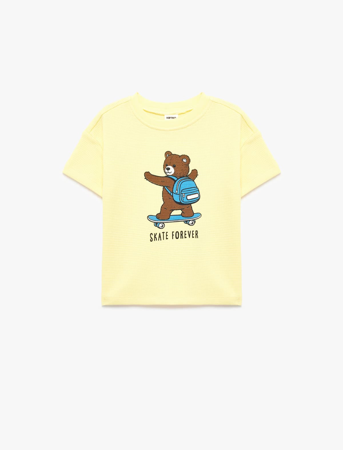 Teddy Bear Çaplı Dəyirmi yaxa Qısaqol Pambıq Böyük Boy Tişört